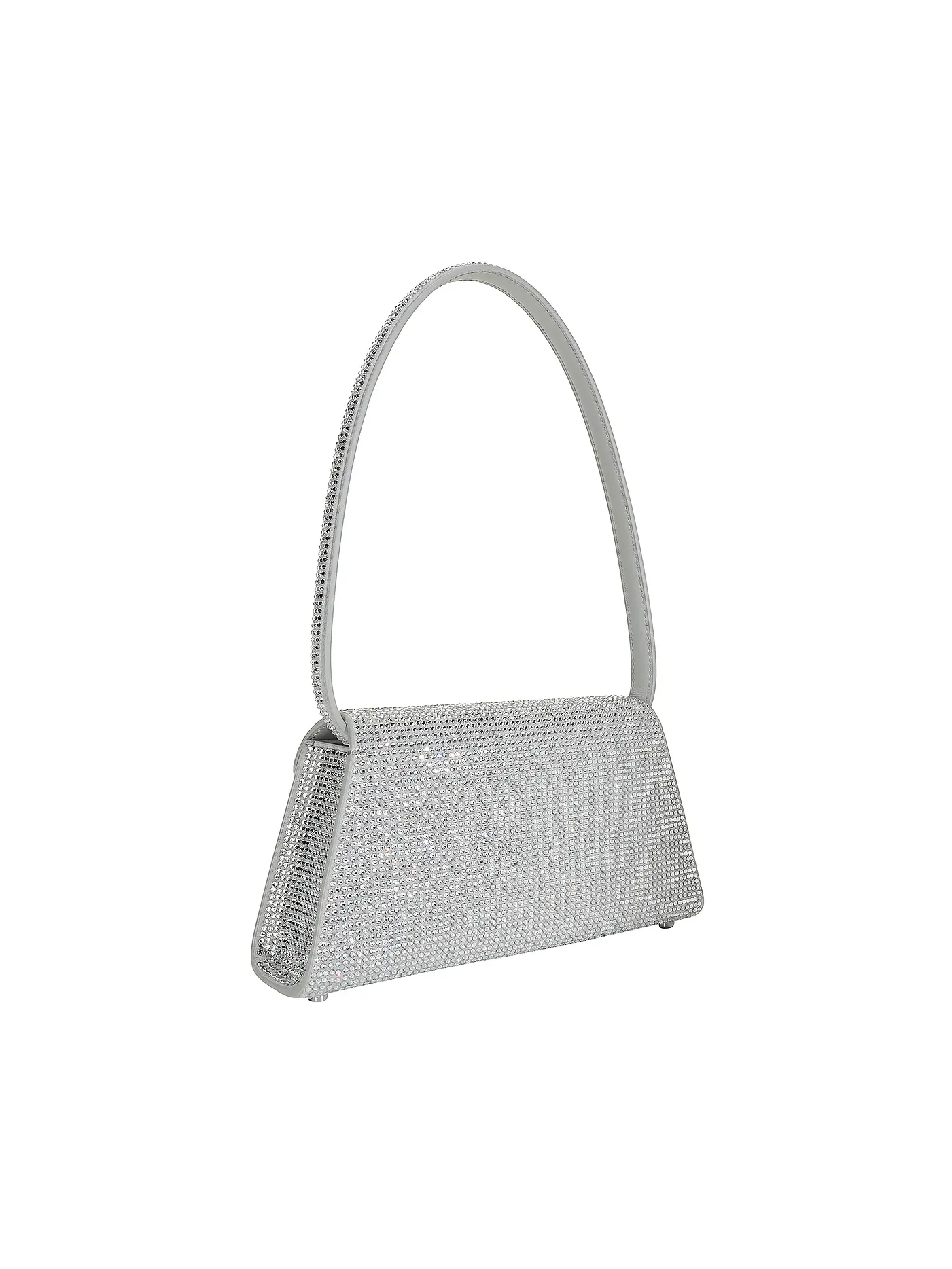 SELF-PORTRAIT | Ledertasche - Mini Bag | silber